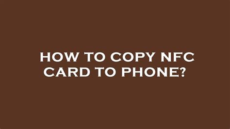 rewrite nfc hotel card android|how to copy nfc credentials.